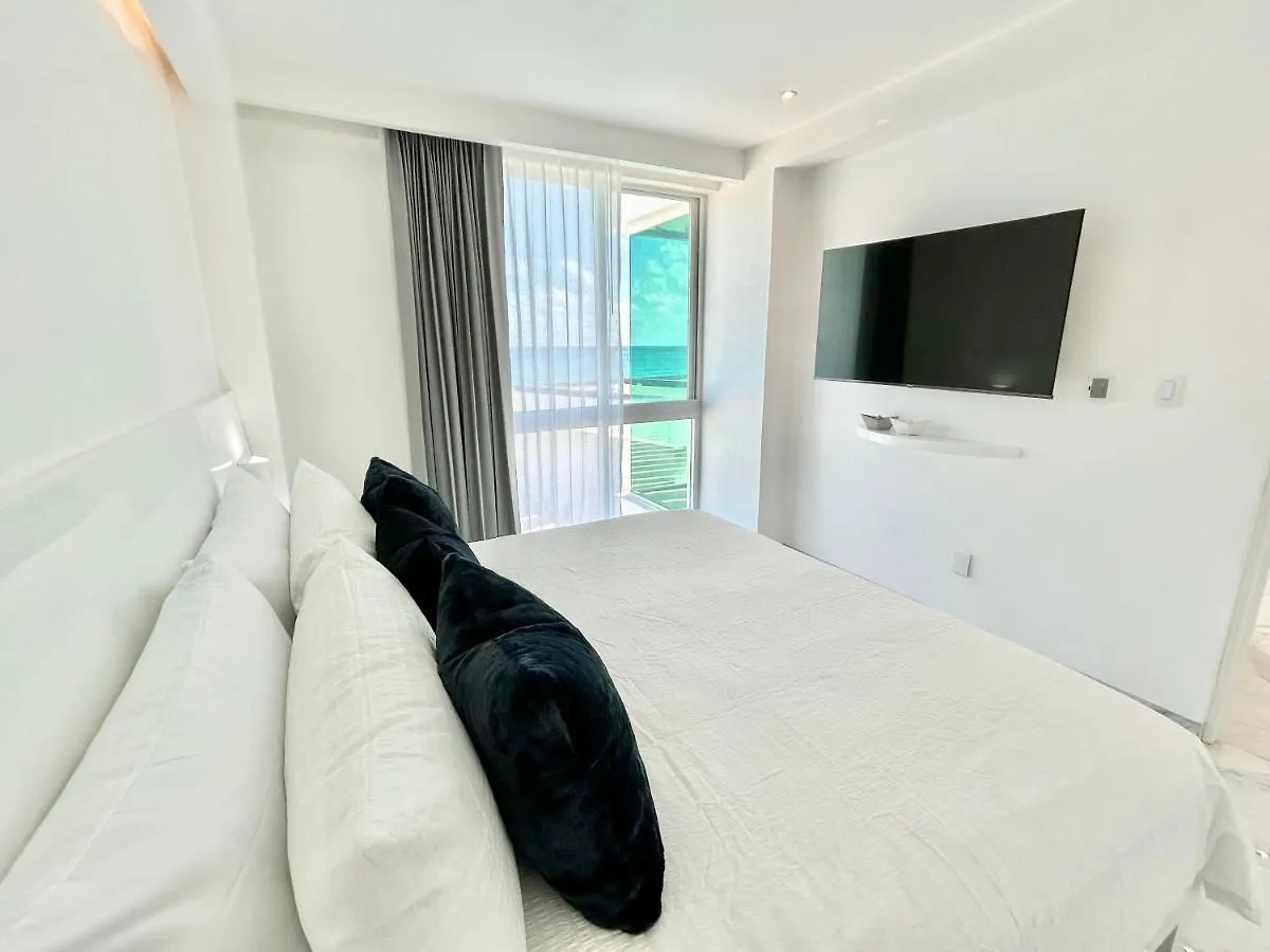 קנקון Beachfront Ocean View-Boutique Apartment •Gym •Spa